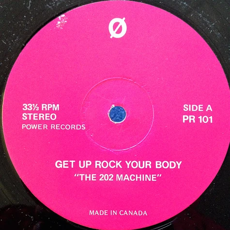 The 202 Machine / Chocolate Milk - Get Up Rock Your Body / Take It Off