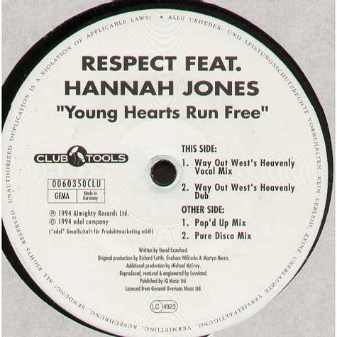 Respect Feat. Hannah Jones - Young Hearts Run Free