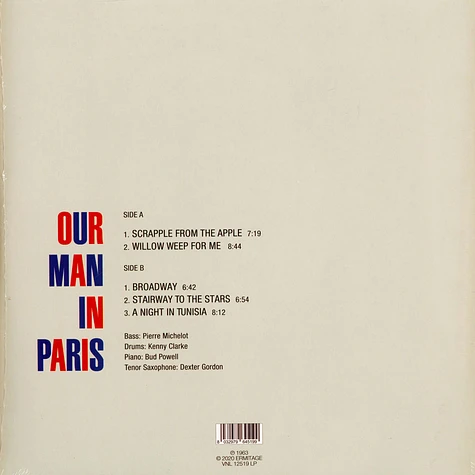 Dexter Gordon - Our Man In Paris Clear Vinyl Edition