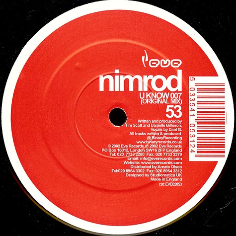 Nimrod - U Know 007