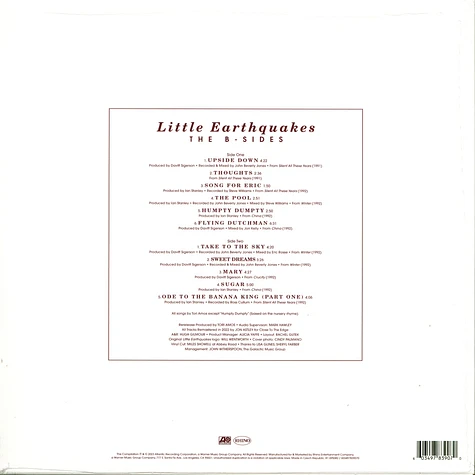 Tori Amos - Little Earthquakes B-Sides And Rarities Record Store Day 2023 Black Vinyl Edition