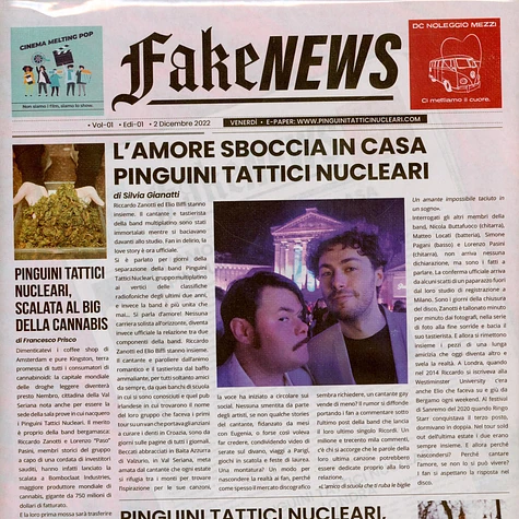Pinguini Tattici Nucleari - Fake News Pink Vinyl Edition