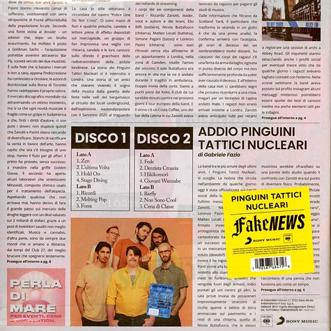 Pinguini Tattici Nucleari - Fake News Pink Vinyl Edition