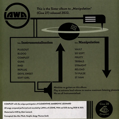 LAWA (Leonard Alain Wank Alex) - Instrumentalisation White / Blue Marbled Vinyl Edition