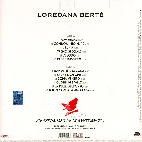 Loredana Berte - Un Pettirosso Da Combattimento Black Vinyl Edition
