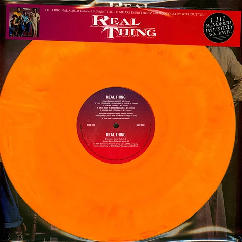 Real Thing - Real Thing Orange Vinyl Edition