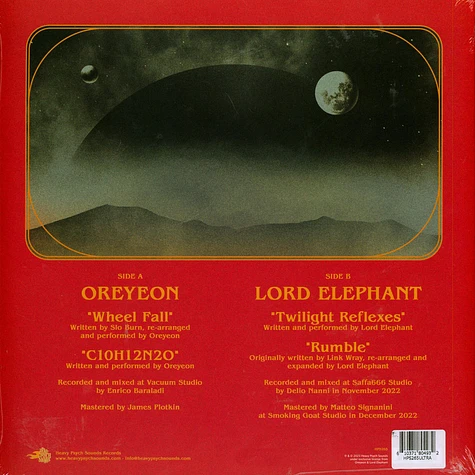 Oreyeon / Lord Elephant - Doom Sessions Volume 8 Colour In Colour Green&Red Splattered Vinyl Edition