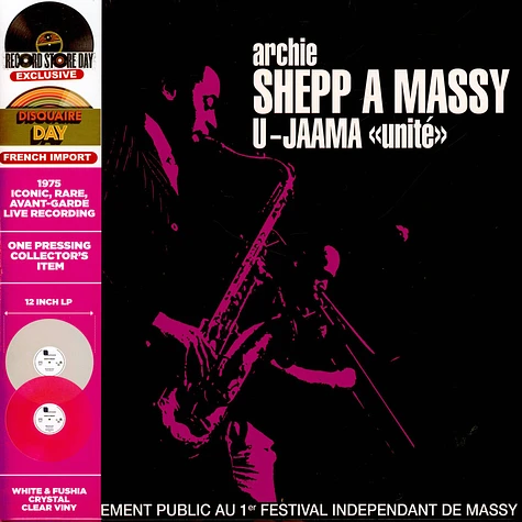 Archie Shepp - A Massy Record Store Day 2023 Clear Pink & White Vinyl Edition