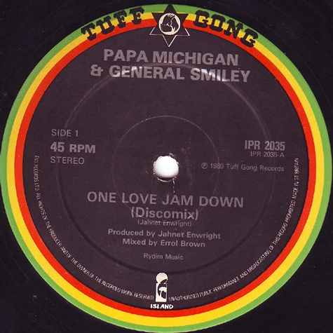 Michigan & Smiley / Freddie McGregor - One Love Jam Down / Joggin'