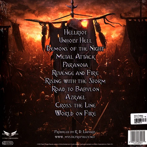 Mystic Prophecy - Hellriot Orange / Red / White Splatter Vinyl Edition