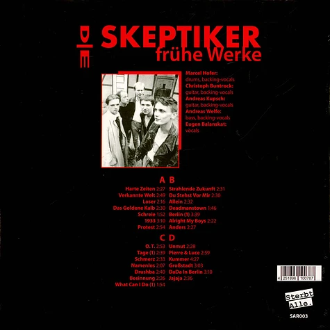 Die Skeptiker - Frühe Werke Black & Red Vinyl Edition