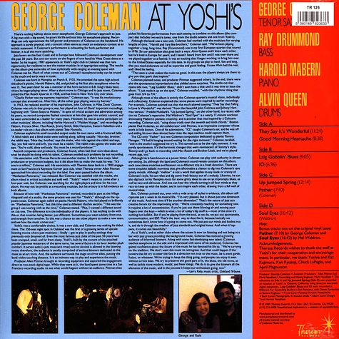 George Coleman - At Yoshi's