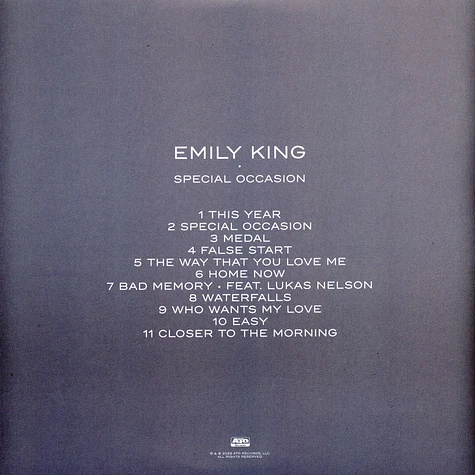 Emily King - Special Occasion Clear Colored Vinyl Edition