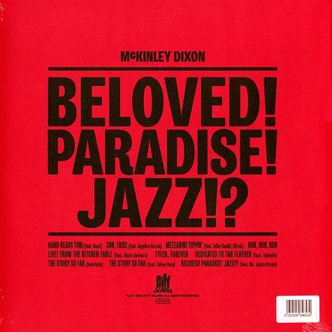 McKinley Dixon - Beloved! Paradise! Jazz!? HHV Exclusive Red Vinyl Edition