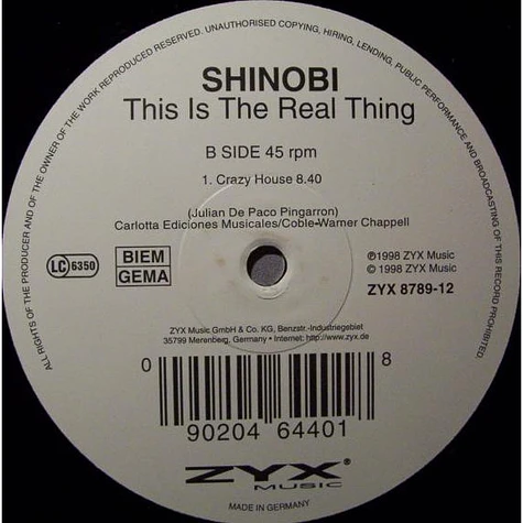 Shinobi - This Is The Real Thing