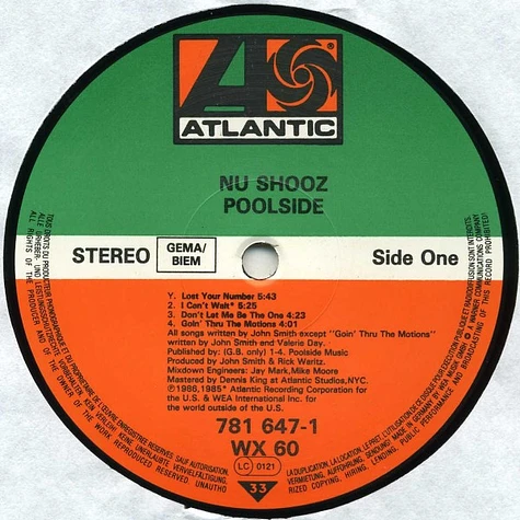 Nu Shooz - Poolside