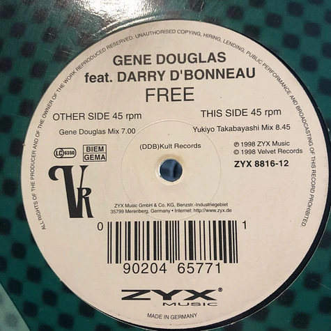 Gene Douglas Feat. Darryl D'Bonneau - Free