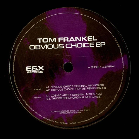 Tom Frankel - Obvious Choice EP