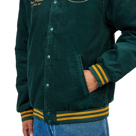 Rotten Mango Green Letterman Jacket - ShopperBoard