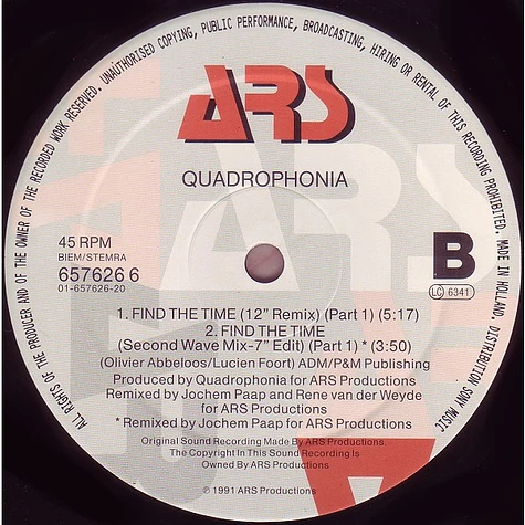 Quadrophonia - Find The Time (Part 1)