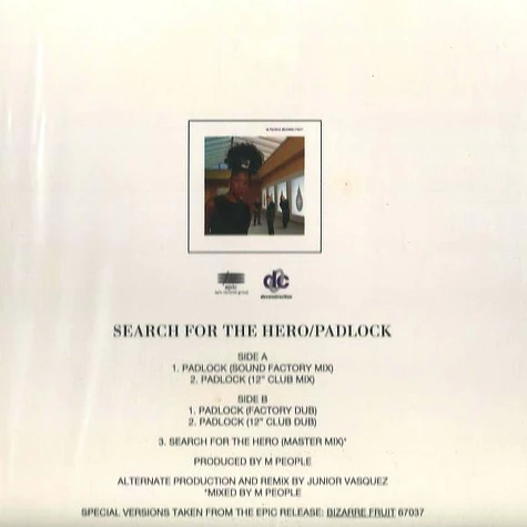 M People - Search For The Hero / Padlock - Vinyl 12