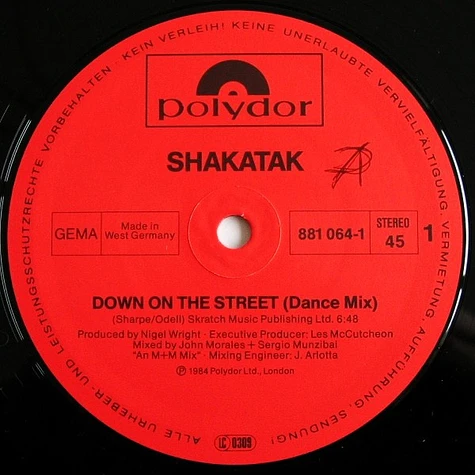 Shakatak - Down On The Street (Dance Mix)