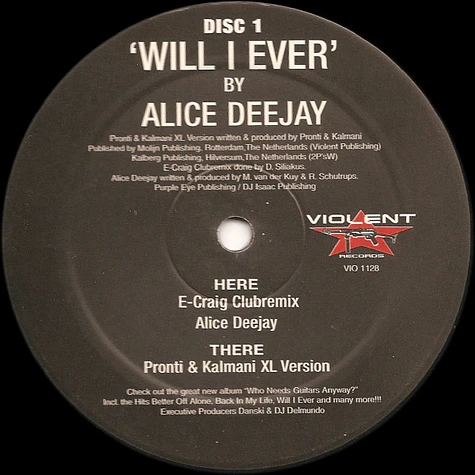 Alice Deejay - Will I Ever (Disc 1)