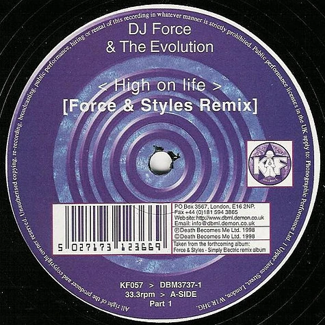 DJ Force & The Evolution - High On Life (Force & Styles Remix)