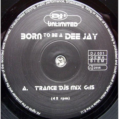 DJs Unlimited - Born To Be A DJ