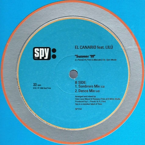 El Canario Feat. Lilù - Summer '99