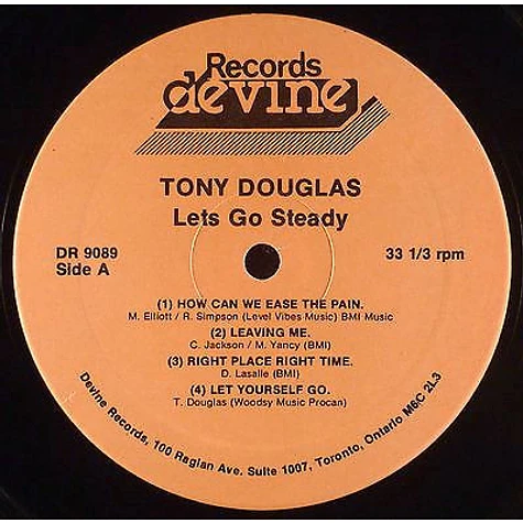 Tony Douglas - Lets Go Steady