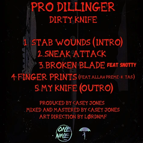 Pro Dillinger - Dirty Knife Marbled Vinyl Edition