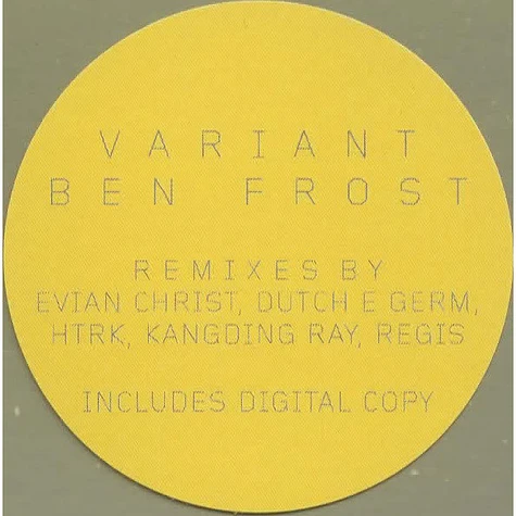 Ben Frost - Variant