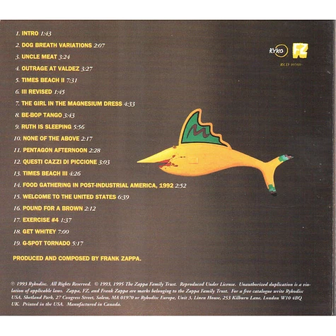 Frank Zappa - Ensemble Modern - The Yellow Shark