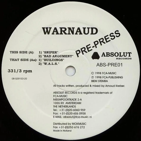Warnaud - Pre-Press