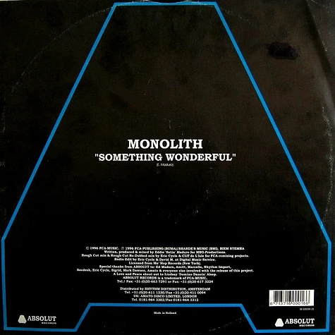 Monolith - Something Wonderful