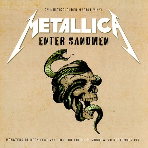 Metallica - Enter Sandman Multi Coloured Marble Vinyl Edition