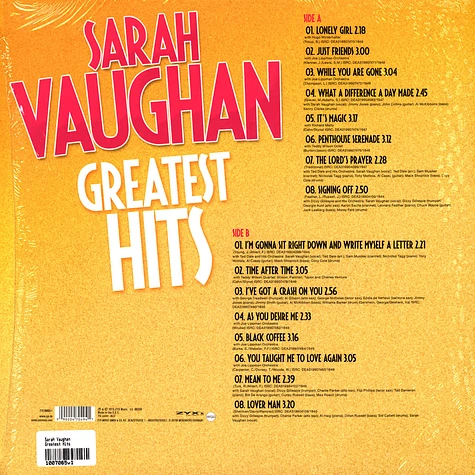 Sarah Vaughan - Greatest Hits