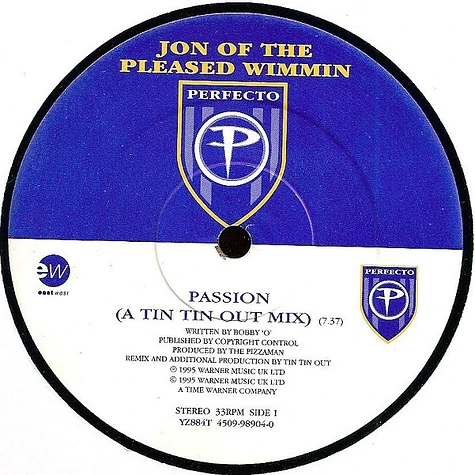 Jon Of The Pleased Wimmin - Passion