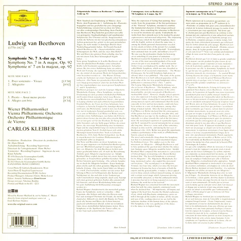 Carlos Kleiber & Wiener Philharmoniker - Beethoven: Sinfonie 7 Original Source