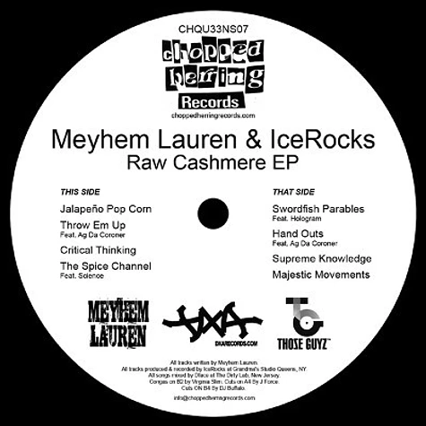 Meyhem & Icerocks DXA - Raw Cashmere EP