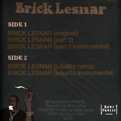 Rome Streetz & Stack Moolah - Brick Lesnar Purple Vinyl Edition