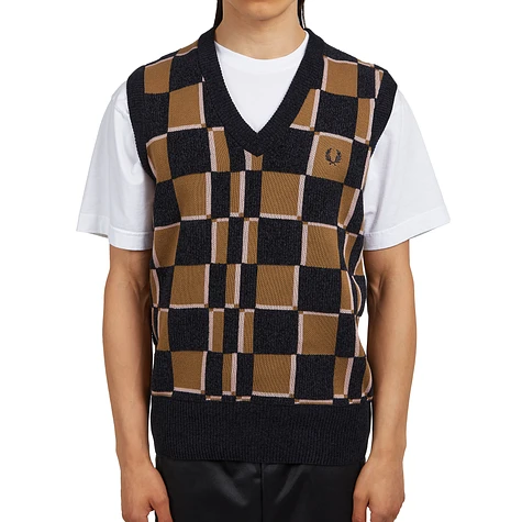Fred Perry - Glitch Chequerboard Tank