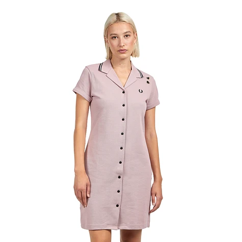 Fred Perry x Amy Winehouse Foundation - Button-Thru Pique Shirt Dress