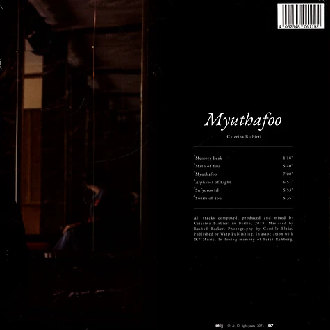 Caterina Barbieri - Myuthafoo Black Vinyl Edition