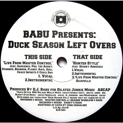 Babu - Presents: Duck Season Left Overs