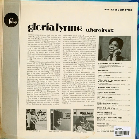 Gloria Lynne - Where It's At!