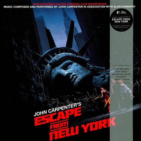 John Carpenter - OST Escape From New York Transparent Red Vinyl Edition
