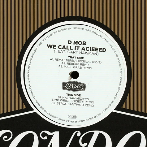 D Mob Feat. Gary Haisman - We Call It Acieeed
