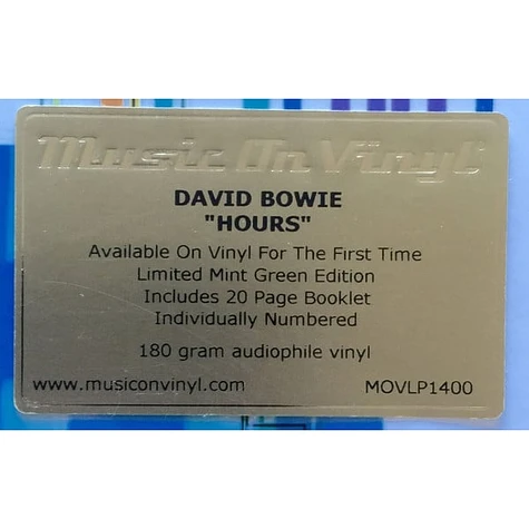 David Bowie - Hours...